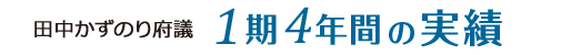 1期4年間の実績